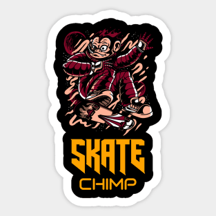 Skate Chimp Sticker